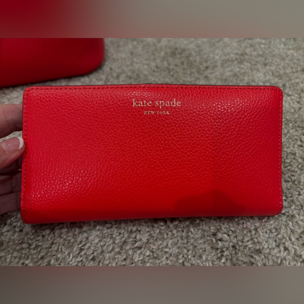 Kate Spade Red Two-Way Bucket Bag and Wallet Set - Picture 9 of 11